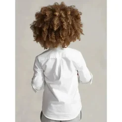 Ralph Lauren Baby Tops*- The Iconic Baby Oxford Long Sleeve Shirt, 18M, White