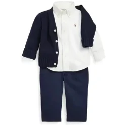 Ralph Lauren Baby Tops*- The Iconic Baby Oxford Long Sleeve Shirt, 18M, White