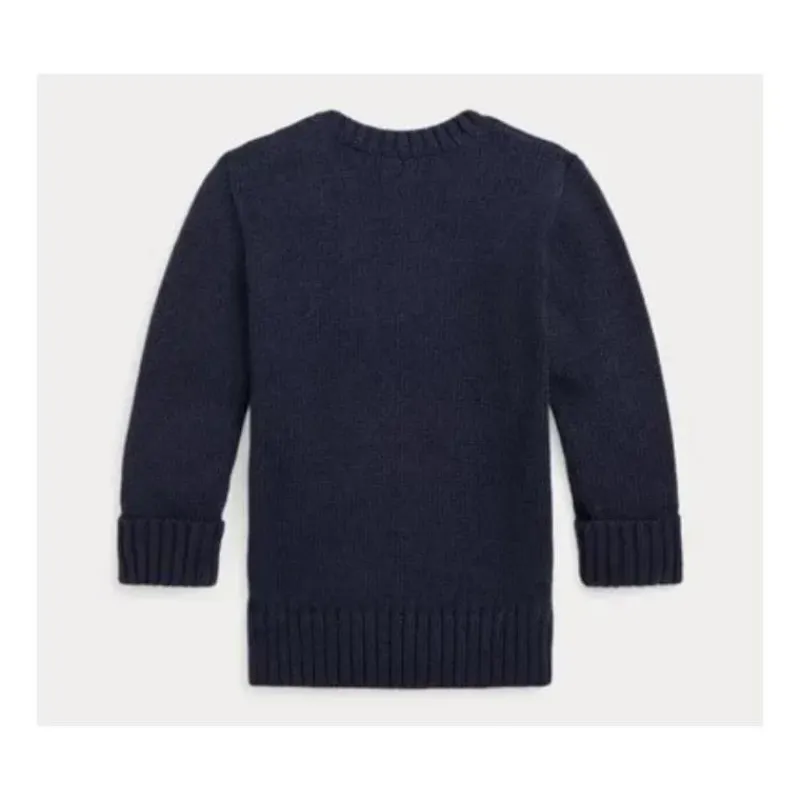 Ralph Lauren Baby Coats, Sweaters & Jackets*Baby - Boy Long-Sleeve Cotton Knit Back To School Bear Graphic Crewneck Sweater