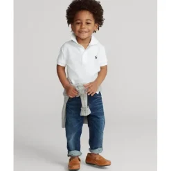 Ralph Lauren Baby Tops*Baby - Boy Performance Jersey Polo Shirt, White