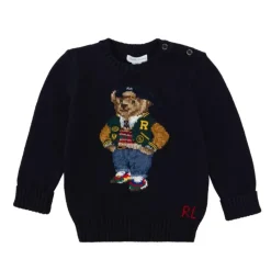 Ralph Lauren Baby Coats, Sweaters & Jackets*Baby - Boy Polo Bear Cotton Sweater, Navy