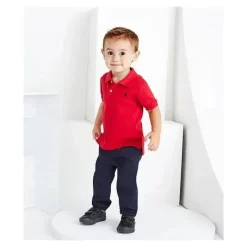 Ralph Lauren Baby Tops*Baby - Boys Interlock Polo Shirt, Red
