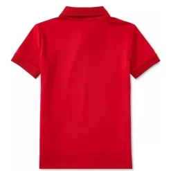 Ralph Lauren Baby Tops*Baby - Boys Performance Jersey Polo Shirt, Red