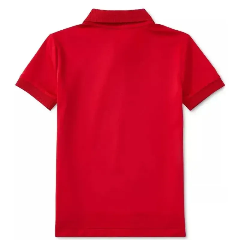 Ralph Lauren Baby Tops*Baby - Boys Performance Jersey Polo Shirt, Red