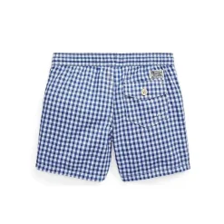 Ralph Lauren Baby Swimming Clothes*Baby - Boys Traveler Gingham Swim Trunks