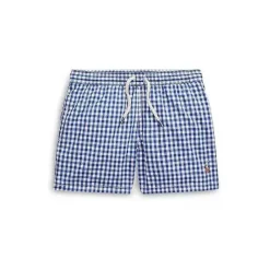Ralph Lauren Baby Swimming Clothes*Baby - Boys Traveler Gingham Swim Trunks