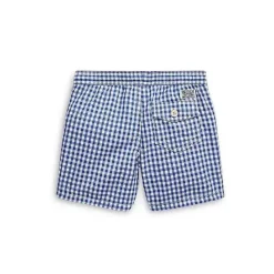 Ralph Lauren Baby Swimming Clothes*Baby - Boys Traveler Gingham Swim Trunks