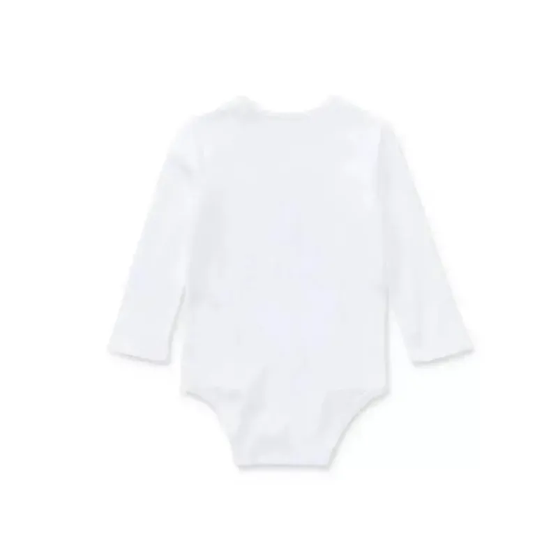 Ralph Lauren Baby Onesies & Bodysuits*Baby - Girl Embroidered Polo Bear Bodysuit, White