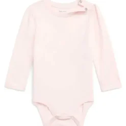 Ralph Lauren Baby Onesies & Bodysuits*Baby - Girl Long-Sleeve Crewneck Bodysuit, Delicate Pink