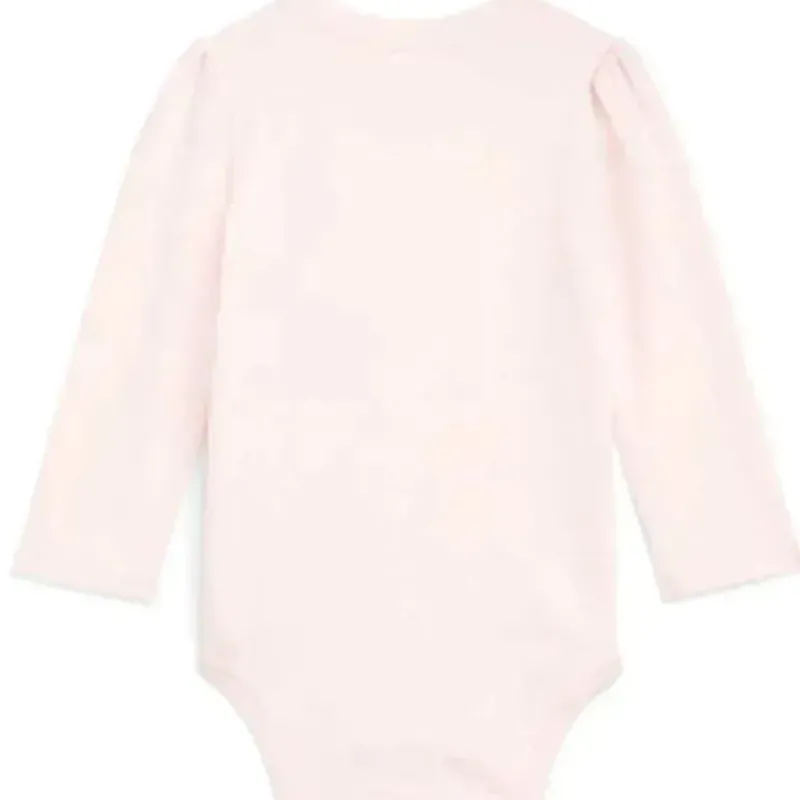 Ralph Lauren Baby Onesies & Bodysuits*Baby - Girl Long-Sleeve Crewneck Bodysuit, Delicate Pink