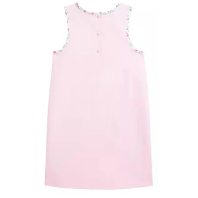 Ralph Lauren Dresses|Baby Dresses & Skirts*Baby - Girl Sleeveless Classic Oxford Shirt Dress W/ Printed Trim Bath Pink
