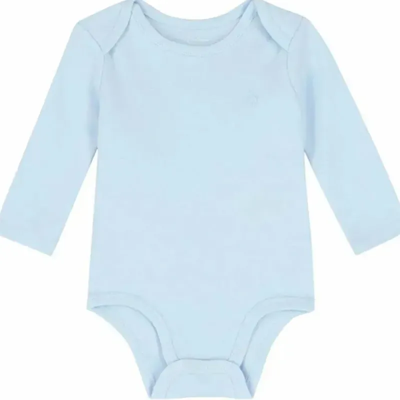 Ralph Lauren Baby Onesies & Bodysuits*Baby - Long-Sleeve Crewneck Bodysuit, Beryl Blue
