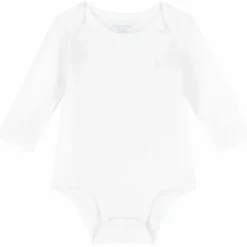 Ralph Lauren Baby Onesies & Bodysuits*Baby - Long-Sleeve Crewneck Bodysuit, White