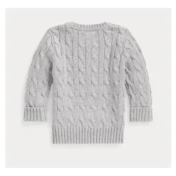 Ralph Lauren Baby Coats, Sweaters & Jackets*Baby - Long-Sleeve Cotton Cable-Knit Crewneck Sweater