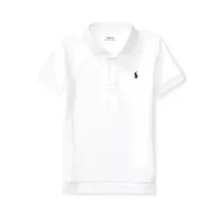Ralph Lauren Baby Tops*Baby - Performance Jersey Polo Shirt White