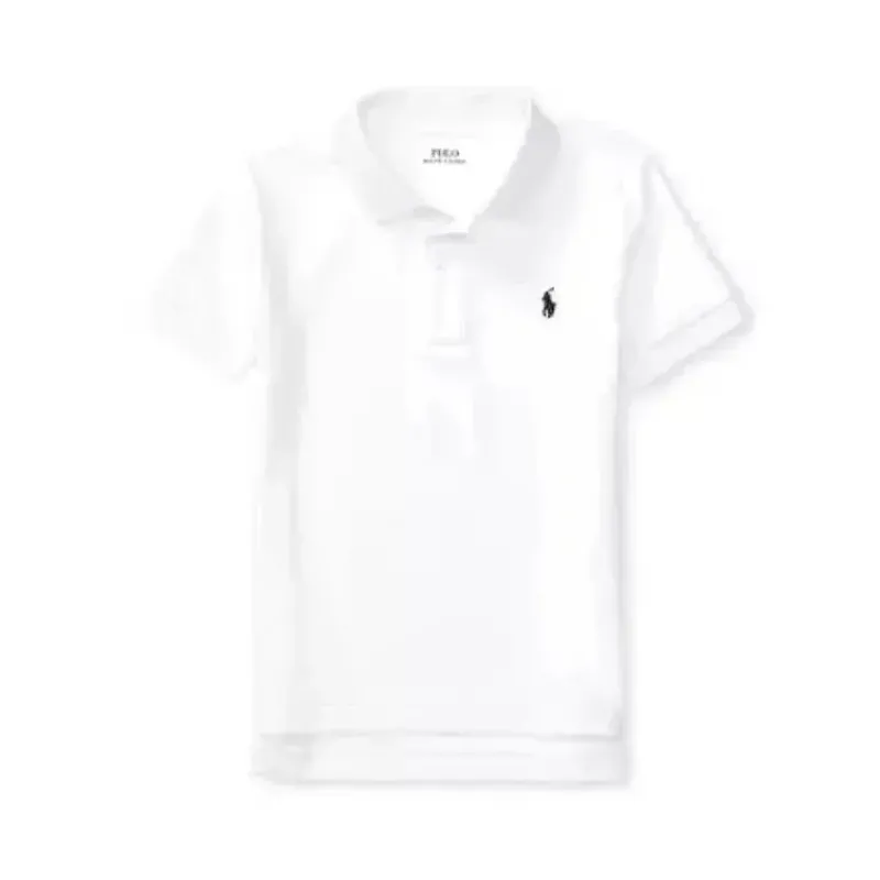 Ralph Lauren Baby Tops*Baby - Performance Jersey Polo Shirt White