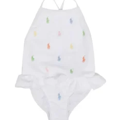 Ralph Lauren Baby One-Pieces*Baby - Ruffled Polo Dress & Bloomer, White