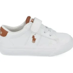 Ralph Lauren Baby Shoes*Baby - Ryley White Tumbled & Tan Burnished