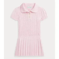 Ralph Lauren Dresses|Baby Dresses & Skirts*Baby - Short-Sleeve Cotton Mini Cable Knit Polo Dress