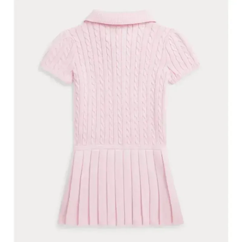 Ralph Lauren Dresses|Baby Dresses & Skirts*Baby - Short-Sleeve Cotton Mini Cable Knit Polo Dress