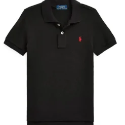 Ralph Lauren Baby Tops*Baby - Short-Sleeve Basic Mesh Polo, Black