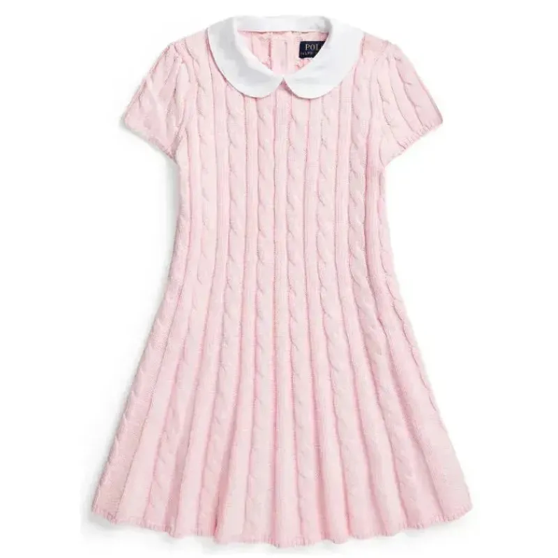 Ralph Lauren Dresses|Baby Dresses & Skirts*Baby - Short-Sleeve Cotton Cable Knit Sweater Dress