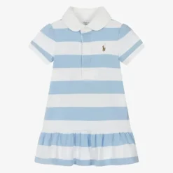 Ralph Lauren Dresses|Baby Dresses & Skirts*Baby - Short-Sleeve Rugby Jersey Knit Polo Peplum Dress