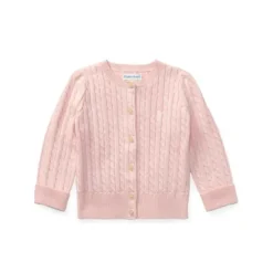 Ralph Lauren Baby Coats, Sweaters & Jackets*Baby Cable-Knit Cotton Cardigan Hint Of Pink