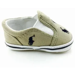 Ralph Lauren Baby Shoes*Bal Harbour Repeat Layette, Khaki/Navy Pony, Size 1