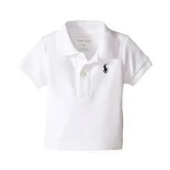 Ralph Lauren Baby Tops*Classic White Baby Boy Polo Shirt