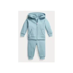 Ralph Lauren Baby Sets*Fleece Full-Zip Hoodie & Pant Set - Light Blue