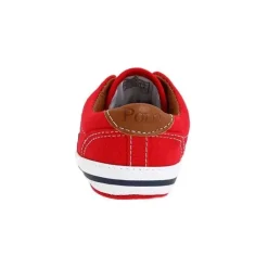 Ralph Lauren Baby Shoes*Layette Kids Vaughn Canvas, Red/Navy