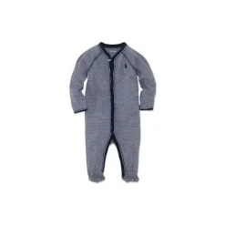 Ralph Lauren Baby One-Pieces*Striped Cotton Coverall, French Navy