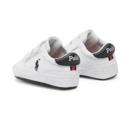 Ralph Lauren Baby Shoes*Toddler - Layette Lifestyle Heritage Court Ii Ez, White