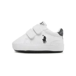 Ralph Lauren Baby Shoes*Toddler - Layette Lifestyle Heritage Court Ii Ez, White