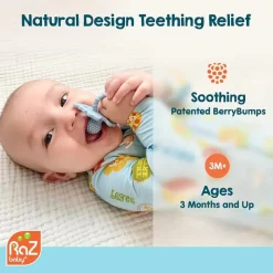Nemcor Rattles & Teethers*Razbaby - Razberry Teether, Red/Green