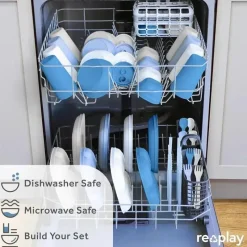 Re Play Straw, Sippy & Training Cups|Dishes, Utensils & Food Containers*- 10oz Reusable Spill Proof Cups for Kids, Denim