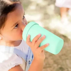 Re Play Straw, Sippy & Training Cups|Dishes, Utensils & Food Containers*- 10oz Reusable Spill Proof Cups for Kids, Mint
