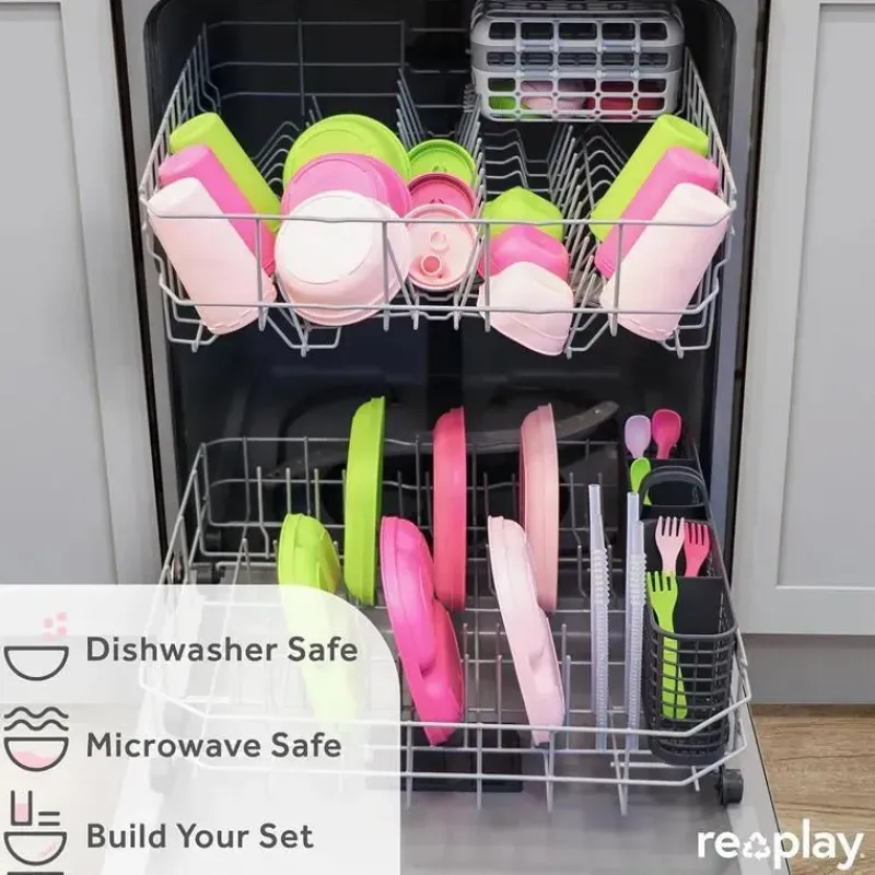 Re Play Straw, Sippy & Training Cups|Dishes, Utensils & Food Containers*- 10oz Reusable Spill Proof Cups for Kids, Ice Pink