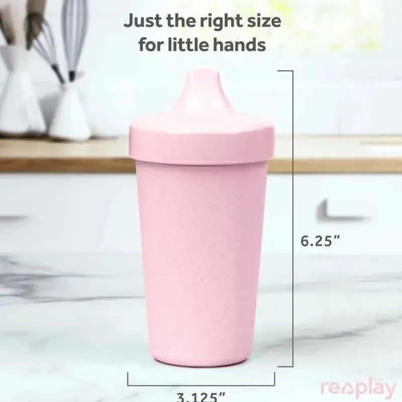 Re Play Straw, Sippy & Training Cups|Dishes, Utensils & Food Containers*- 10oz Reusable Spill Proof Cups for Kids, Ice Pink