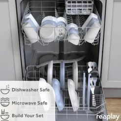 Re Play Straw, Sippy & Training Cups|Dishes, Utensils & Food Containers*- 10oz Reusable Spill Proof Cups for Kids, Grey