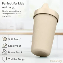 Re Play Straw, Sippy & Training Cups|Dishes, Utensils & Food Containers*- 10oz Reusable Spill Proof Cups for Kids, Sand