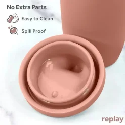 Re Play Straw, Sippy & Training Cups|Dishes, Utensils & Food Containers*- 8Oz Sustainables Silicone Sippy Cup for Toddlers, Desert