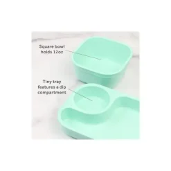 Re Play Plates & Bowls|Dishes, Utensils & Food Containers*- 5Pk Tiny Dining Set Feeding Supplies for Babies and Toddlers, Mint