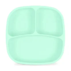 Re Play Suction Plates & Bowls|Dishes, Utensils & Food Containers*- Silicone Suction Divided Plate, Mint