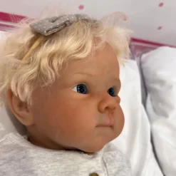 MacroBaby Reborn Dolls*Reborn Baby Doll - White Vinyl & Rooted Blonde Hair, Shyann
