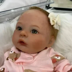 MacroBaby Reborn Dolls*Reborn Baby Doll - White Vinyl & Light Brown Hair, Meadow