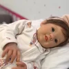 MacroBaby Reborn Dolls*Reborn Baby Doll - White Vinyl & Rooted Brown Hair, Abigail