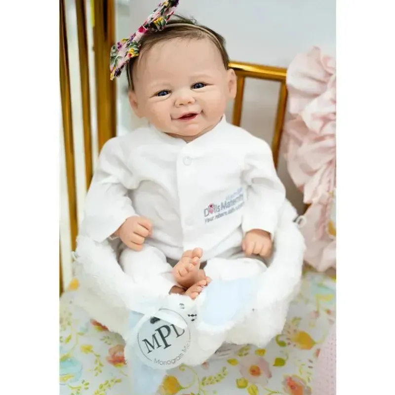 MacroBaby Reborn Dolls*Reborn Baby Dolls - White Vinyl & Fabric Torso, Vivian 2