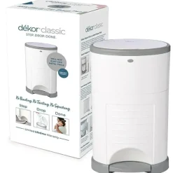 Dekor Diaper Pails & Refills*Regal-Lager - Diaper Classic Hands-Free Diaper Pail, White